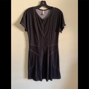 Stiletto dress/ brand new / denim looking